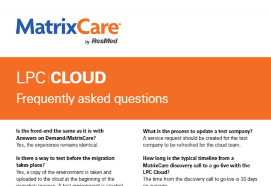 LPC Cloud frequently asked questions (FAQ)
